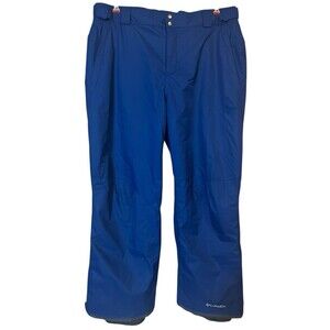 Columbia Snow Pants Men’s XXL Short Blue Omni‑Tech Nylon Gorpcore Ski 🏔️